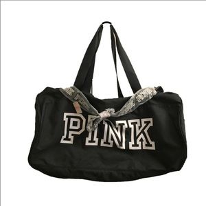 VICTORIA SECRET BLACK DUFFLE BAG